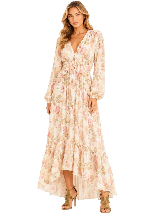 The Kooples Dresses & Skirts - NWT The Kooples Silk Floral English Roses Maxi Dress Size 2 US M